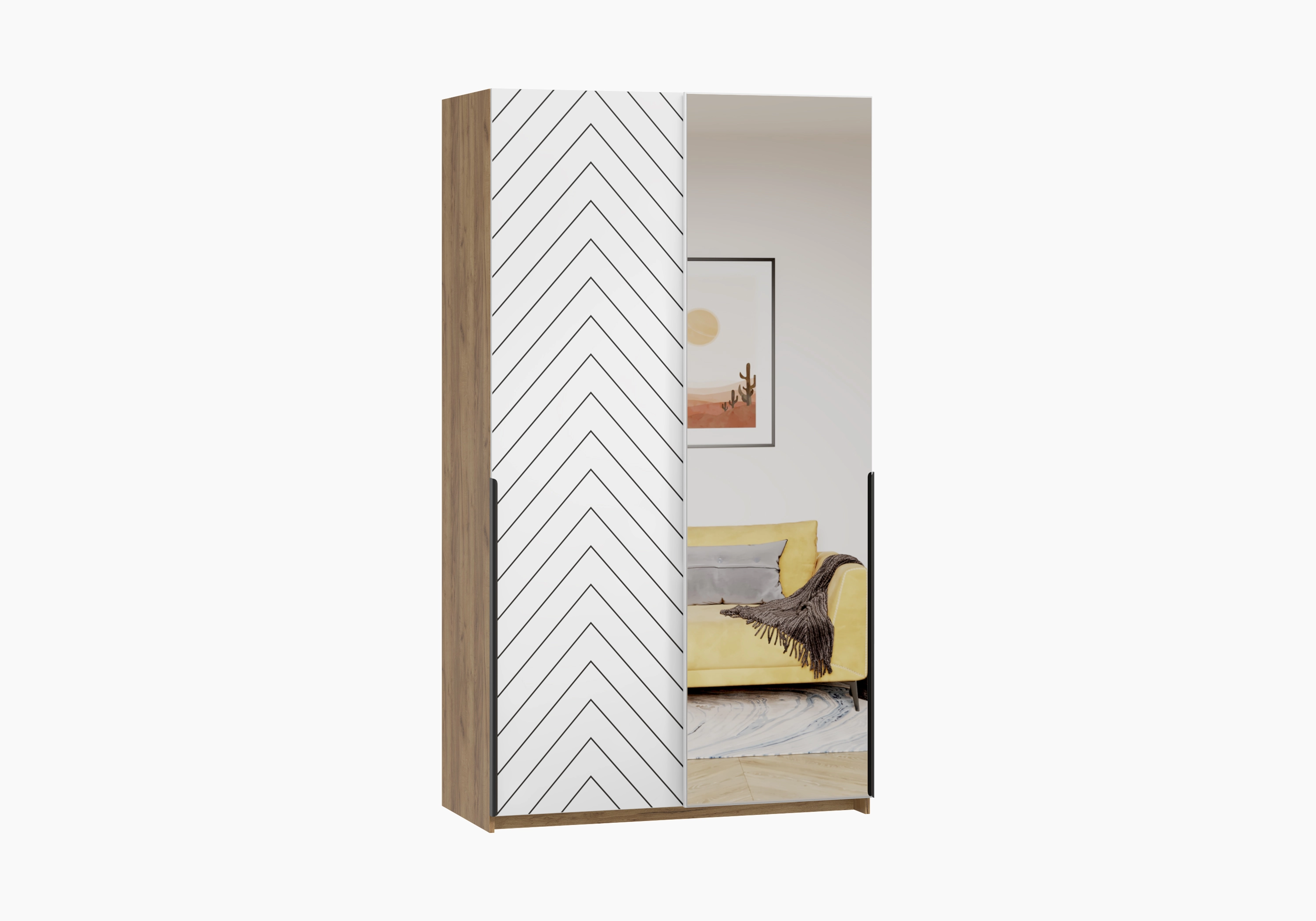 Шкаф-купе Салленс-2-2 Декор 1