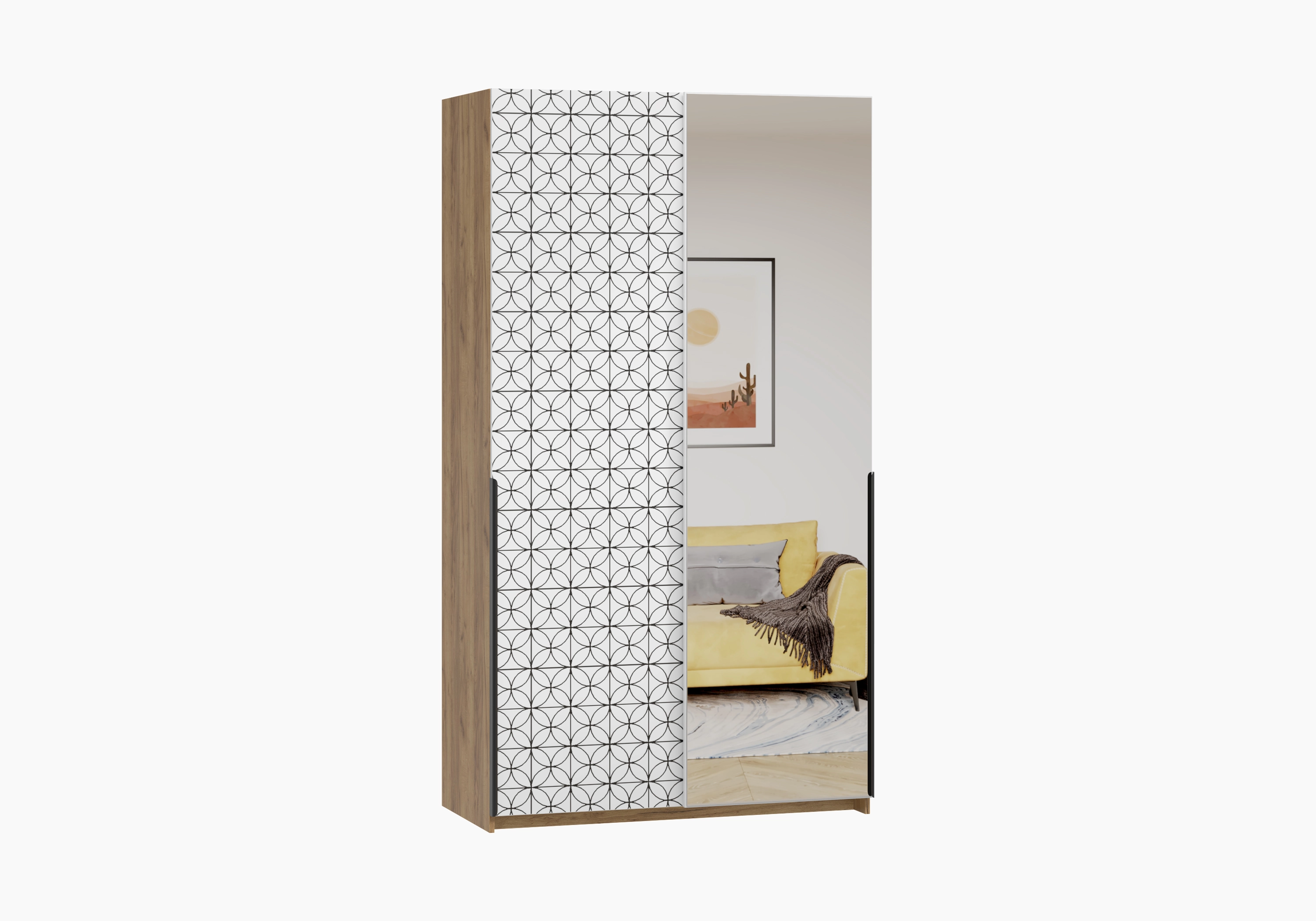 Шкаф-купе Салленс-2-2 Декор 3