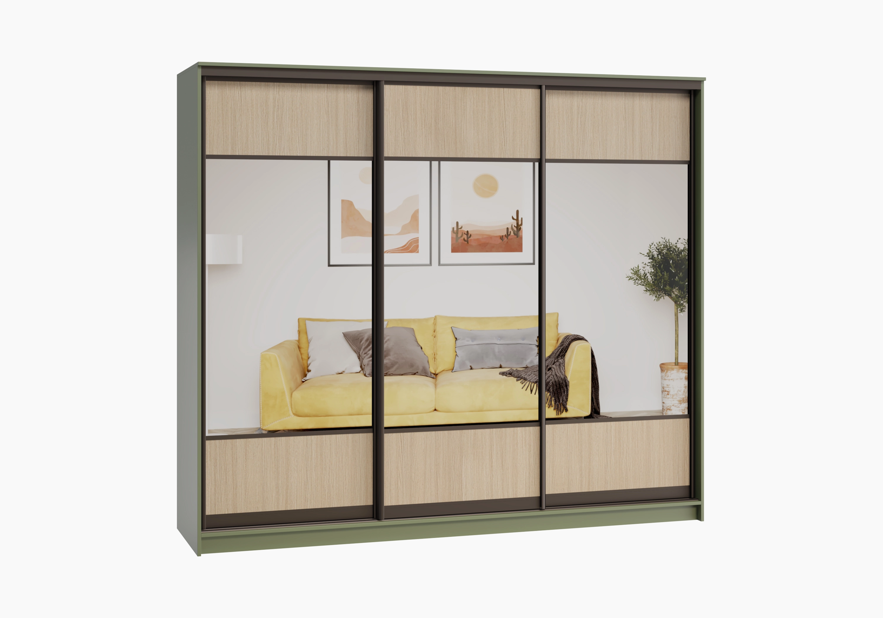 Шкаф-купе Борден-3-1 Премиум