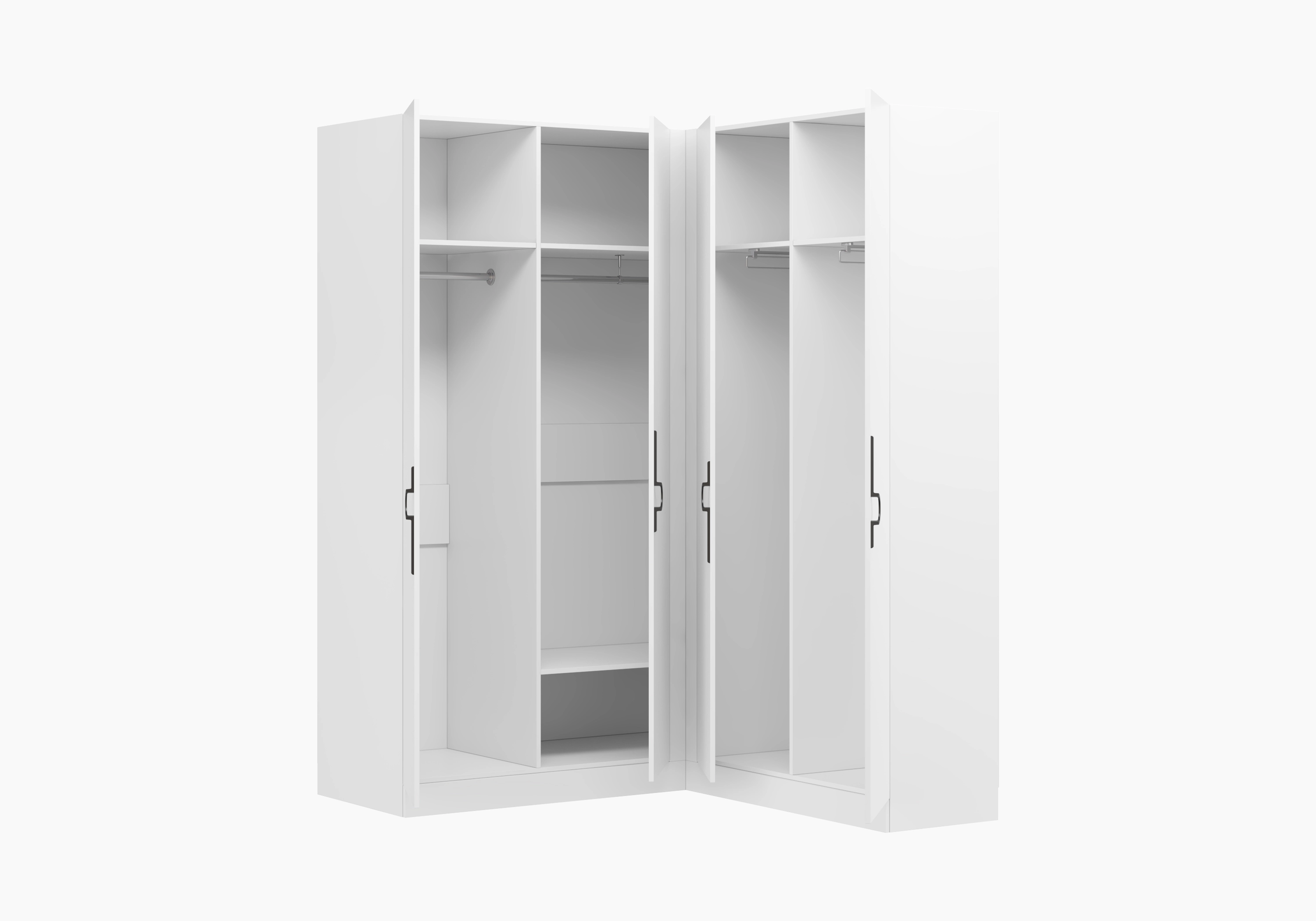 Распашной шкаф угловой Элавия-2-450