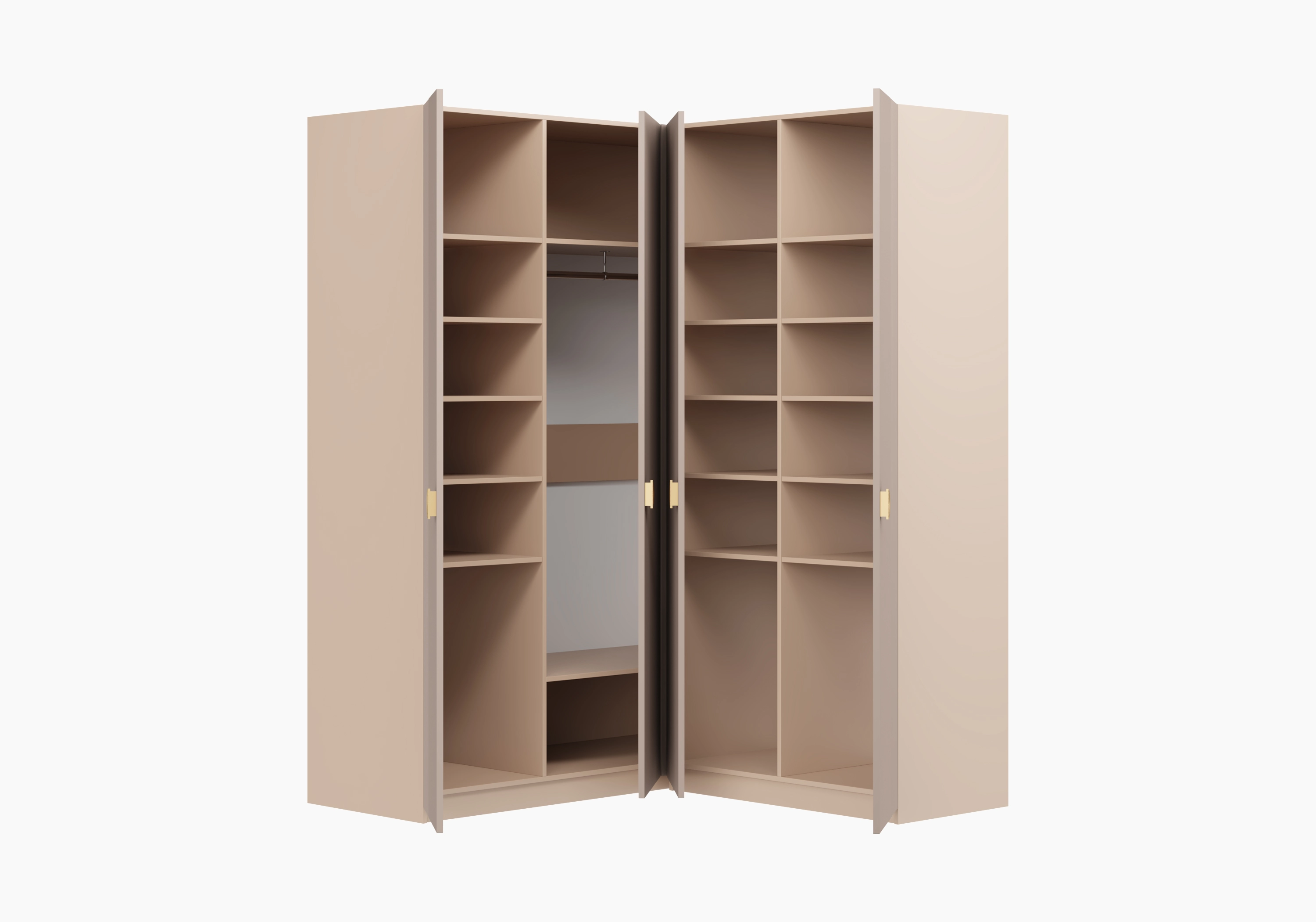 Распашной шкаф угловой Санторини-550 Лайф