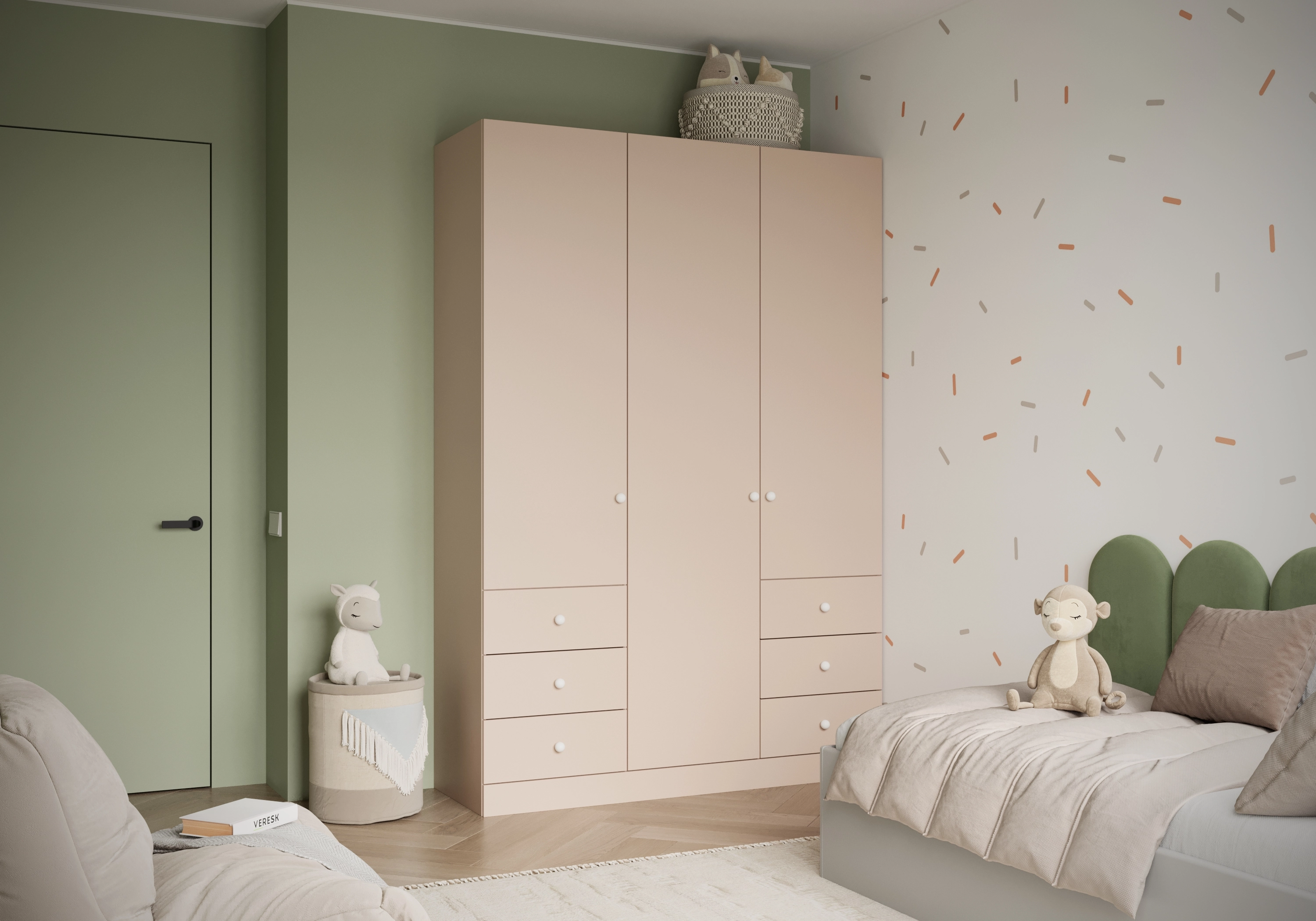 Распашной шкаф Капса-3.2.3