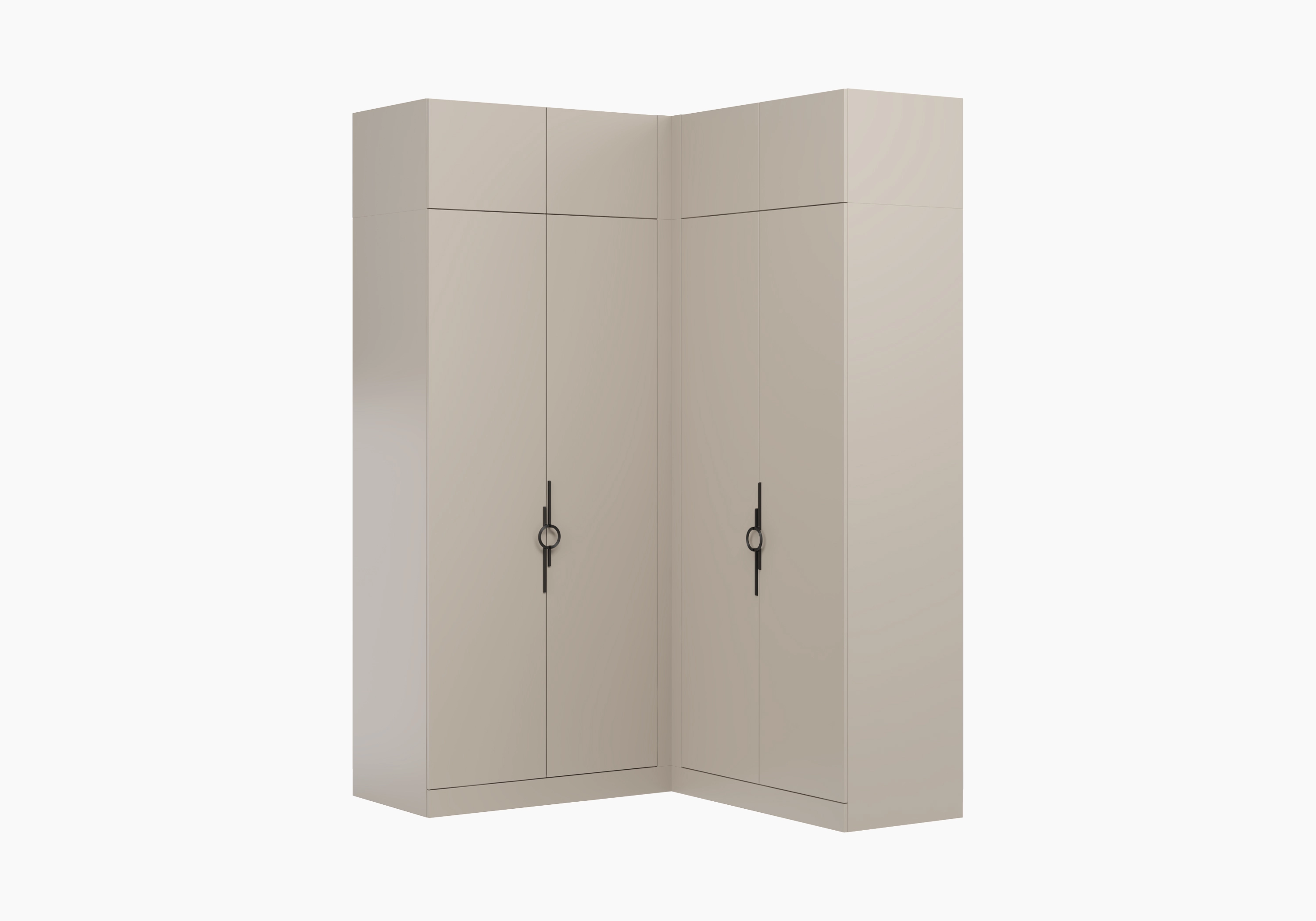 Распашной шкаф угловой Элавия-2-550 с антресолью