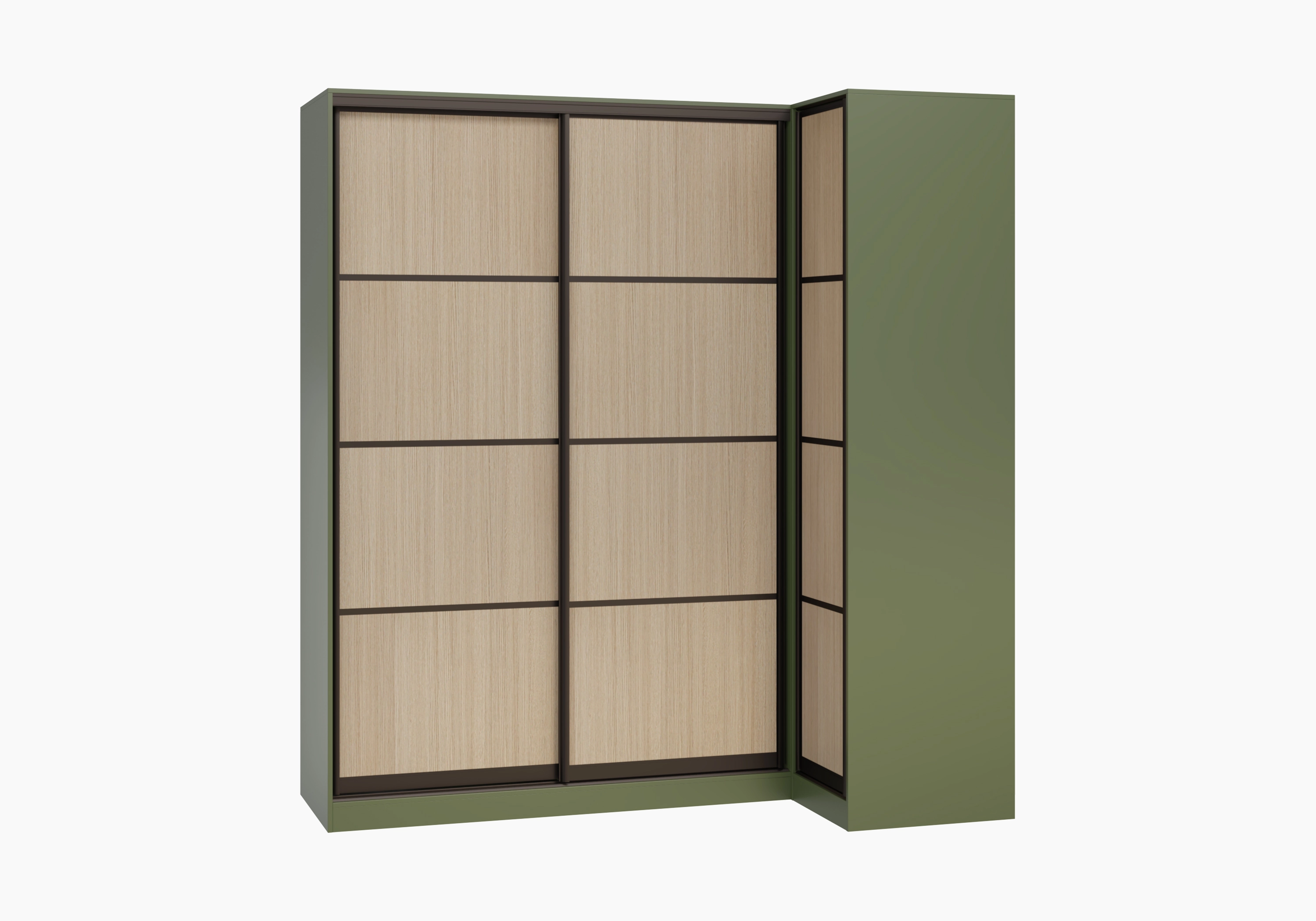 Шкаф-купе угловой Борден-5-4 1100 Премиум