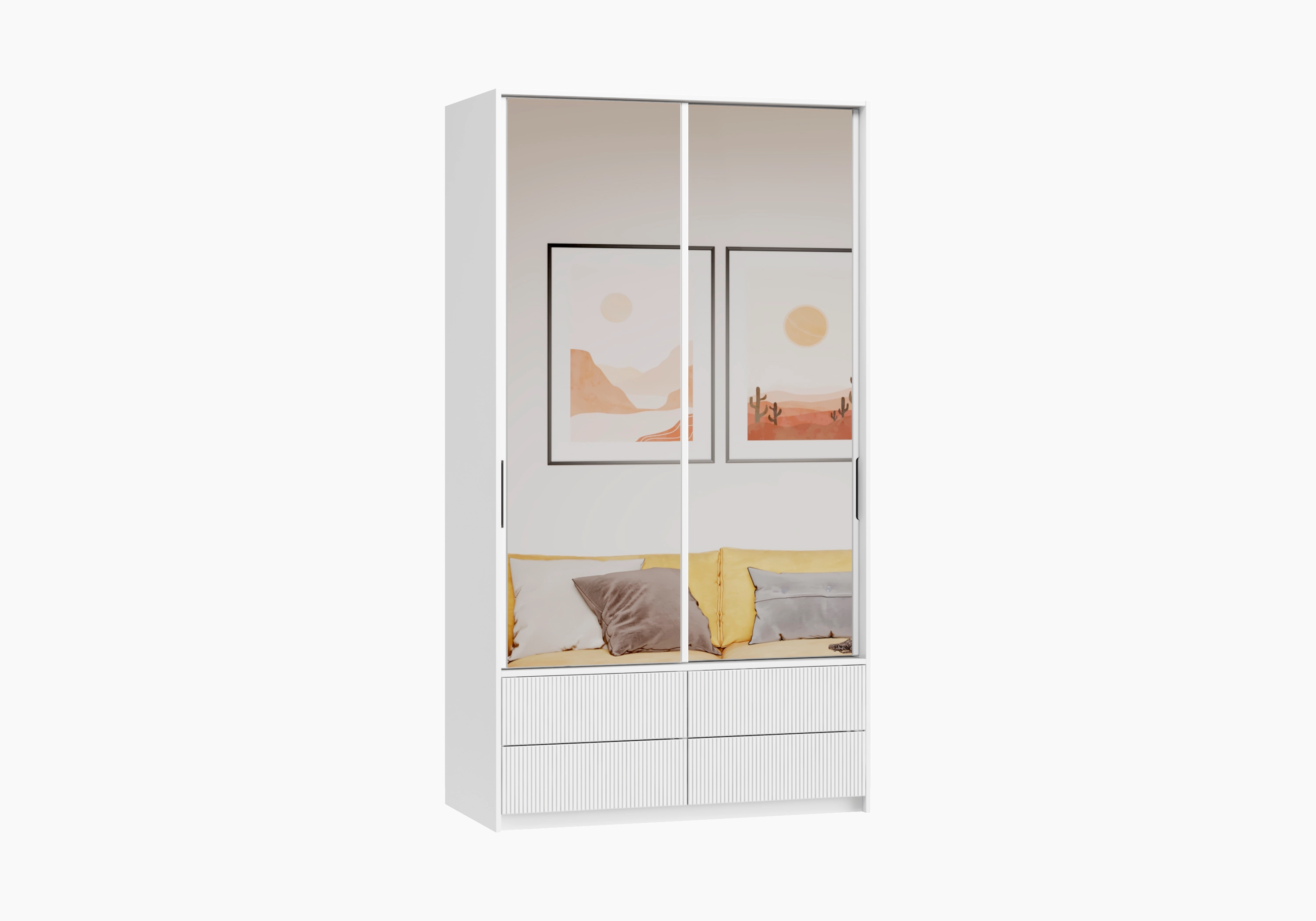 Шкаф-купе Катания-2.2 с зеркалом