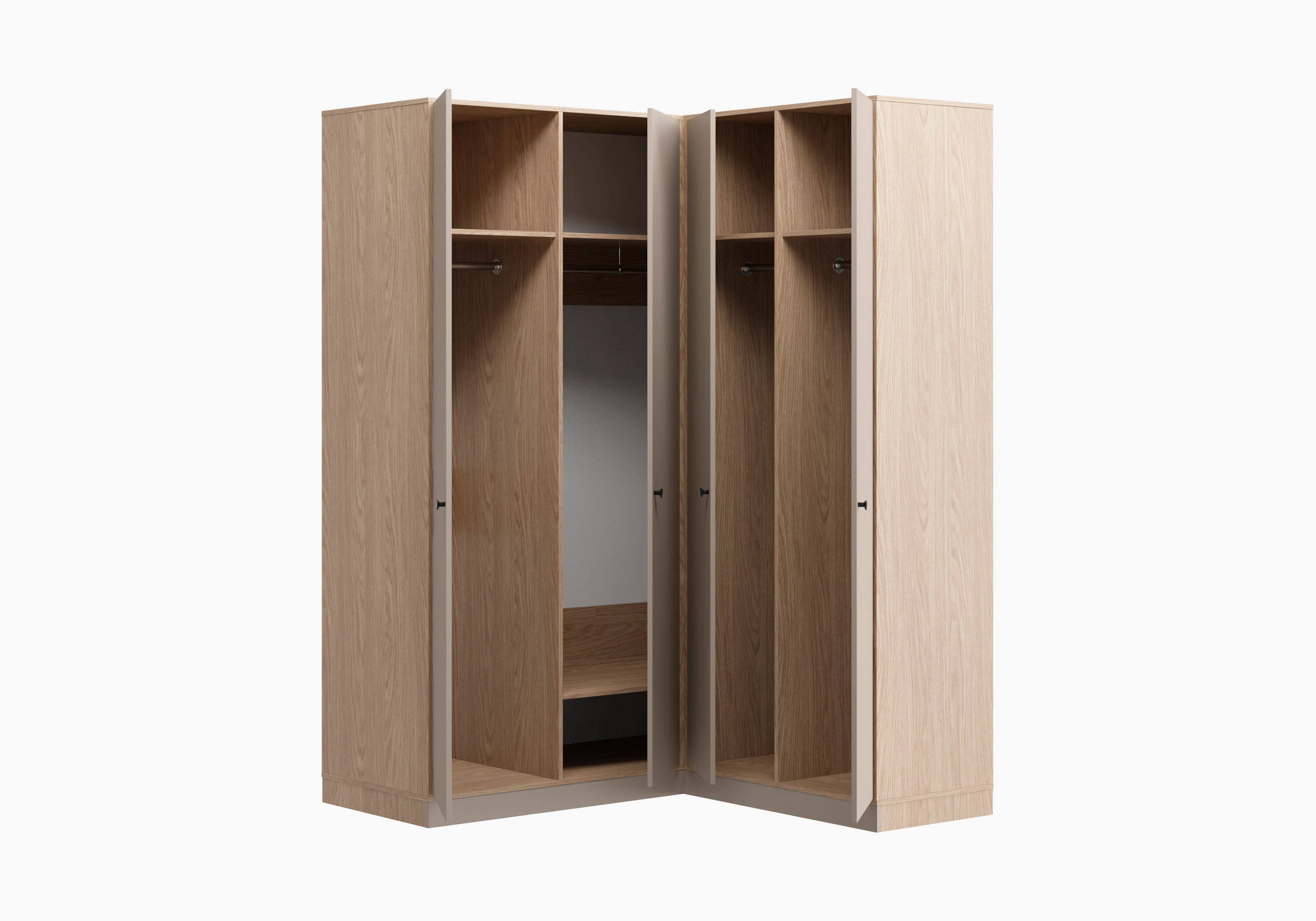 Распашной шкаф угловой Виггинс-2.2 500