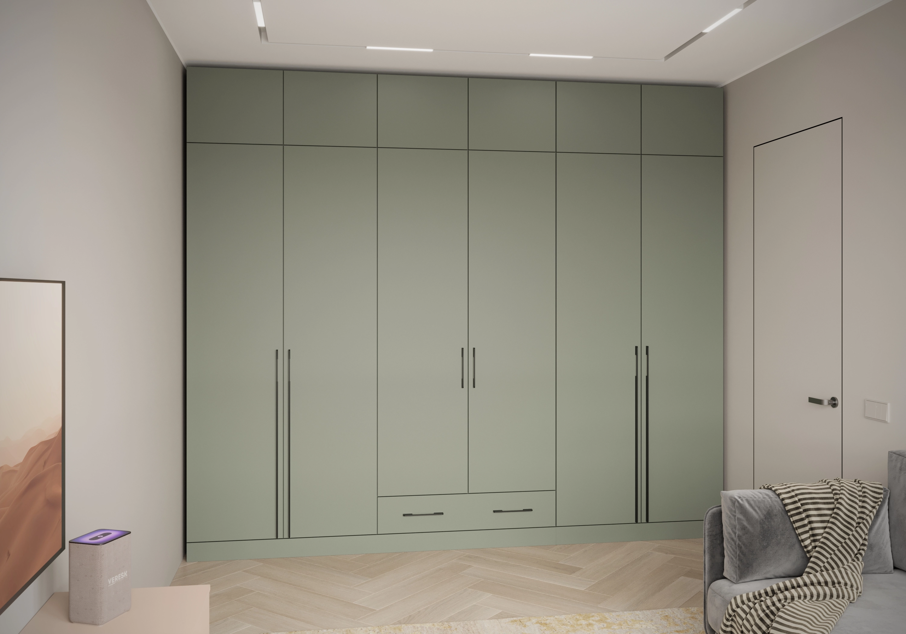 Распашной шкаф Капса-6.1.1 с антресолью