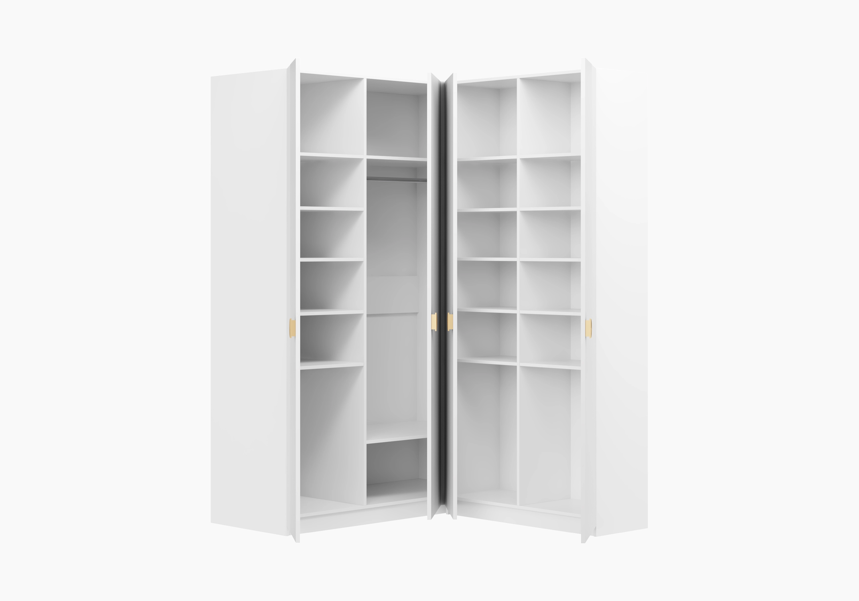 Распашной шкаф угловой Санторини-400 Лайф