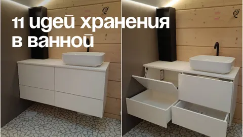 Идеи хранения в ванной комнате